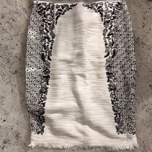 Antik Batik White and Black Skirt